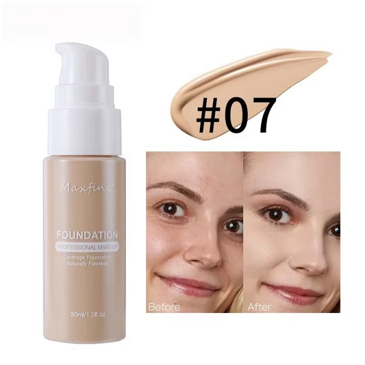 Liquid Face Foundation Cream Oil-Control BB Cream Matte Base Brightening Concealer Lasting Full Coverage Women Makeup Cosmetics