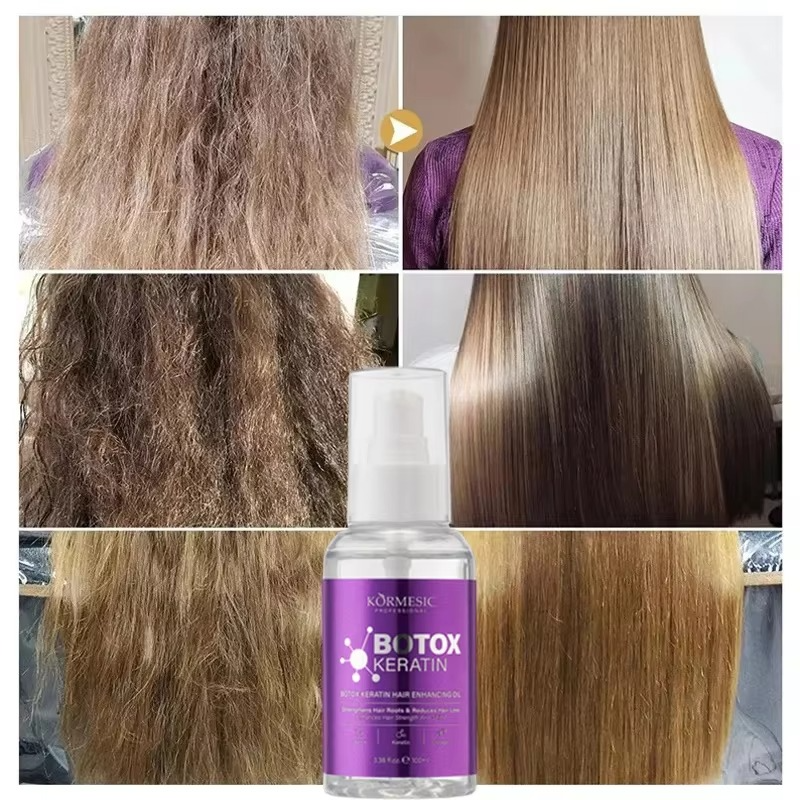 Magic Keratin Hair Enhancing Oil Fast Restore Hair Soft Smooth Shiny Deep Moisturizer Frizzy Dry Scalp Korean Hair Care Products