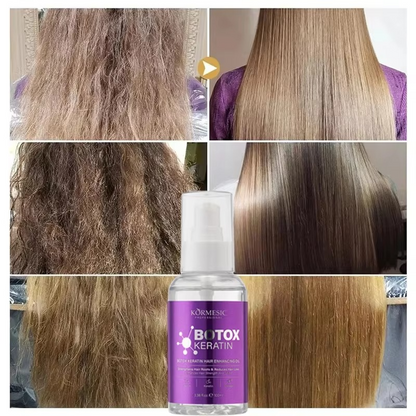 Magic Keratin Hair Enhancing Oil Fast Restore Hair Soft Smooth Shiny Deep Moisturizer Frizzy Dry Scalp Korean Hair Care Products