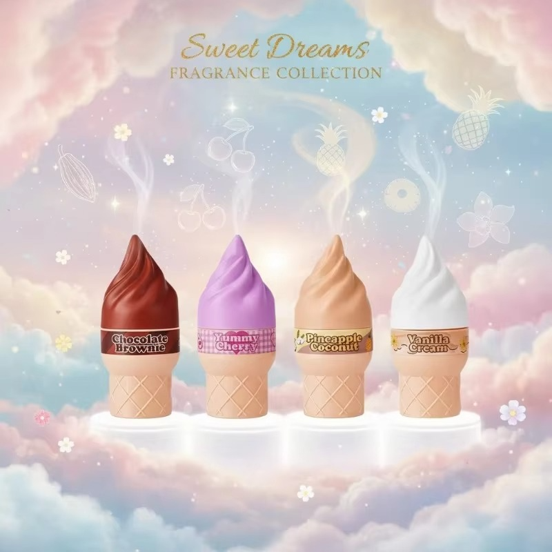 100ml Long Lasting Women Perfume Sweet Woody Fragrance with Chocolate Caramel Cherry Lemon Notes Fresh Elegant Charming Scent