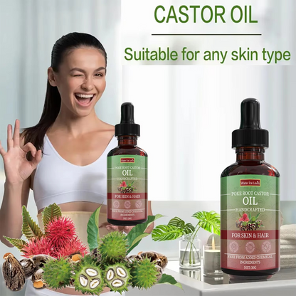 Poke Root Castor Oil for Skin & Hair - Natural Handcrafted Blend, Deep Moisture, Winter Nourishment, Chemical-Free Formula