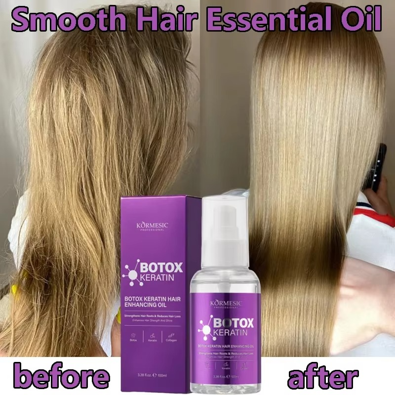 Magic Keratin Hair Enhancing Oil Fast Restore Hair Soft Smooth Shiny Deep Moisturizer Frizzy Dry Scalp Korean Hair Care Products